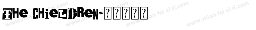 The Chieldren字体转换